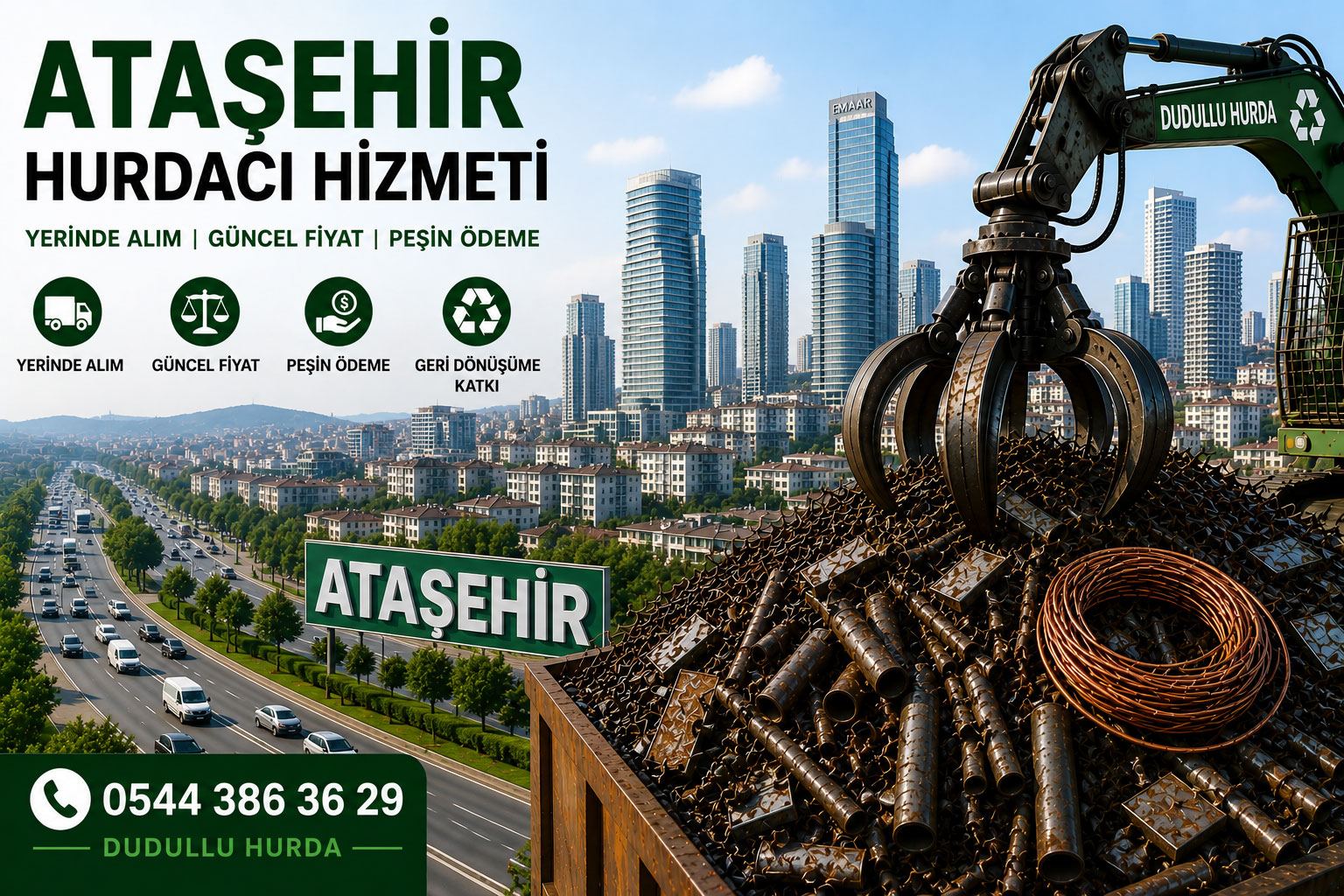 Ataşehir hurdacı hizmeti Dudullu Hurda yerinde hurda alımı İstanbul