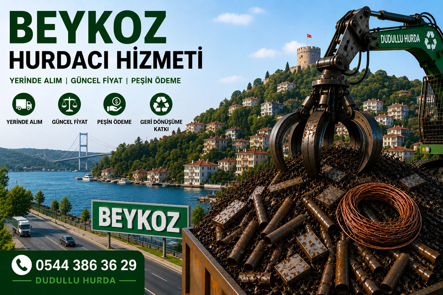Beykoz hurdacı hizmeti Dudullu Hurda yerinde hurda alımı İstanbul