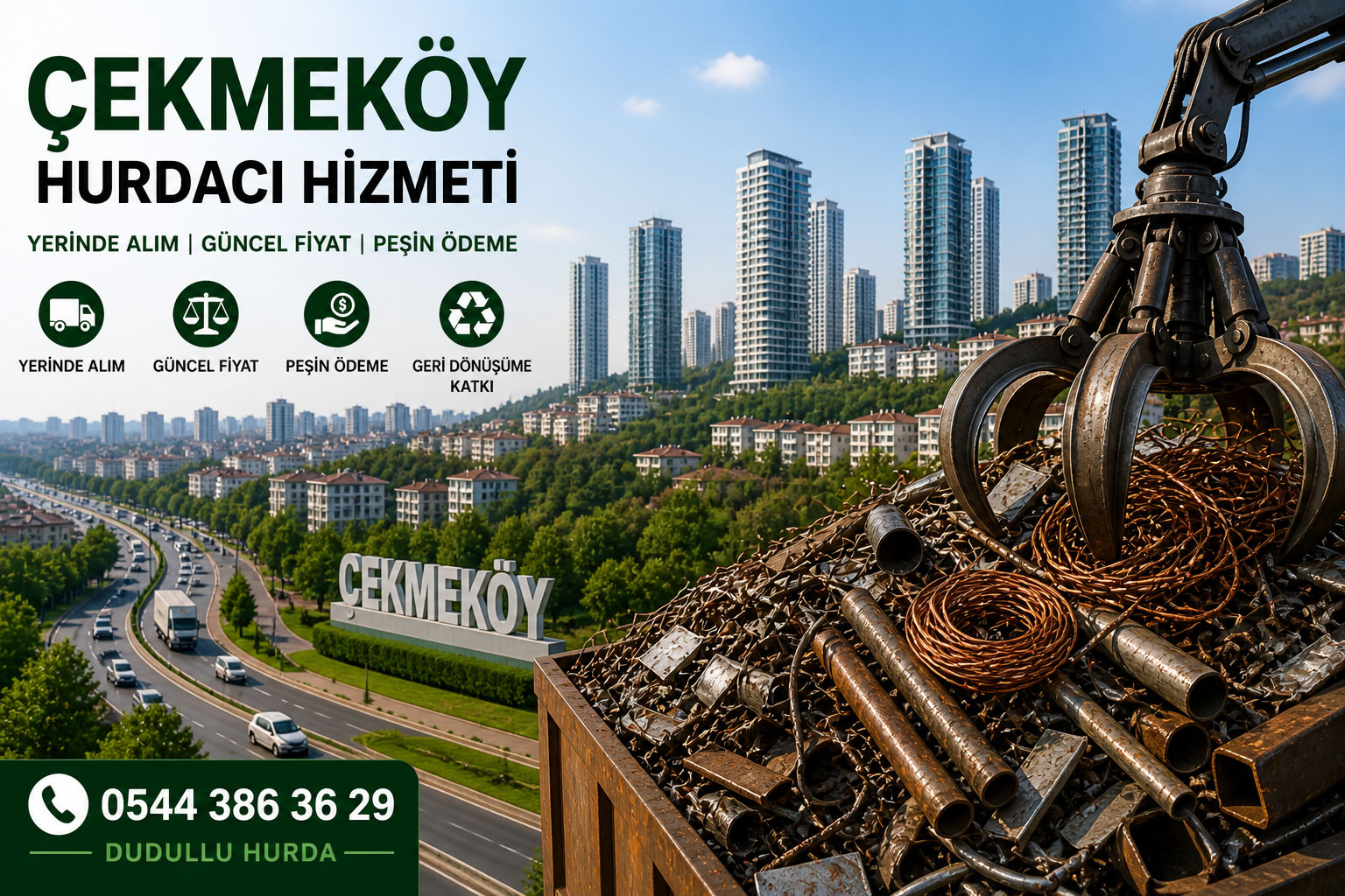 Çekmeköy hurdacı hizmeti Dudullu Hurda yerinde hurda alımı İstanbul