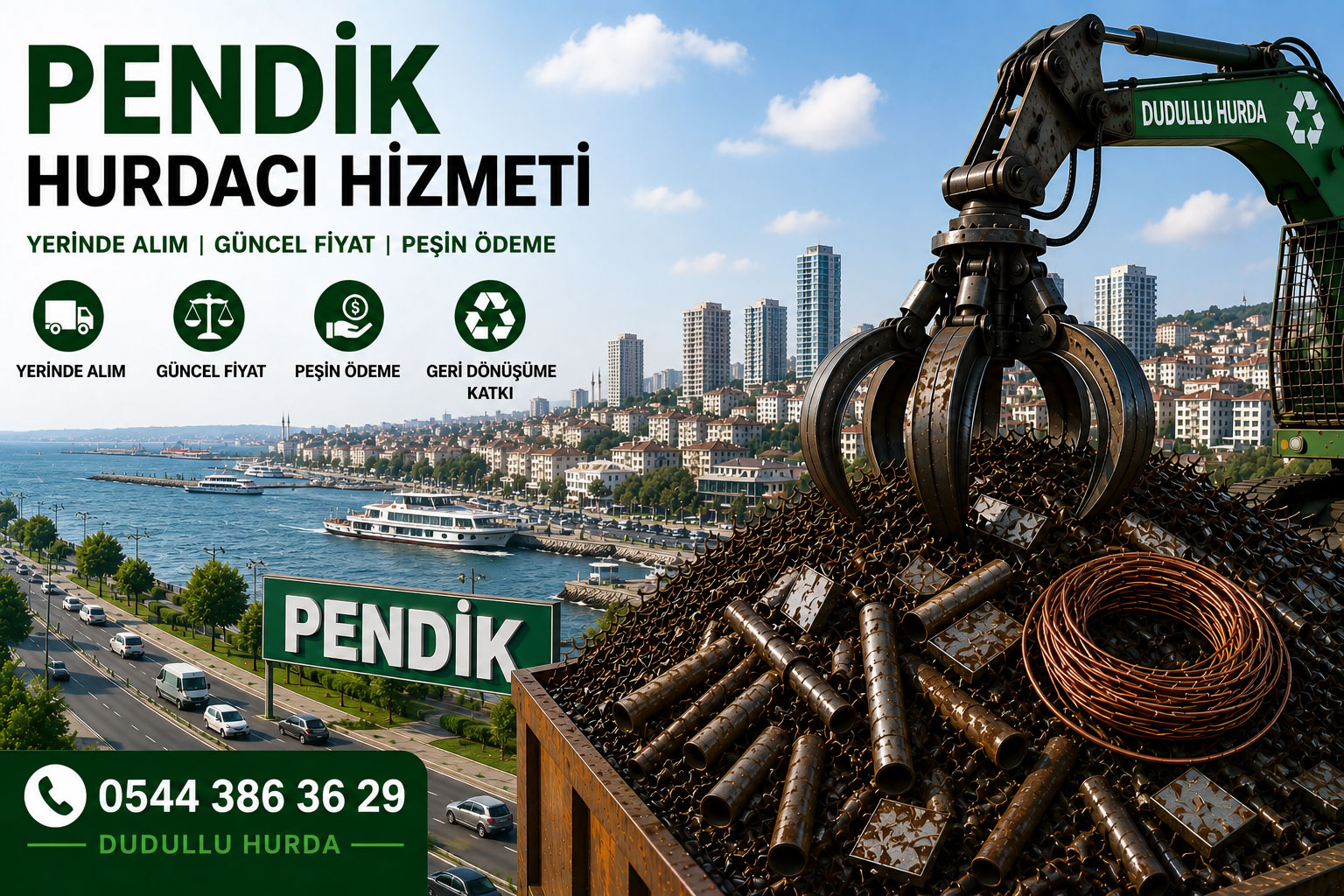 Pendik hurdacı hizmeti Dudullu Hurda yerinde hurda alımı İstanbul