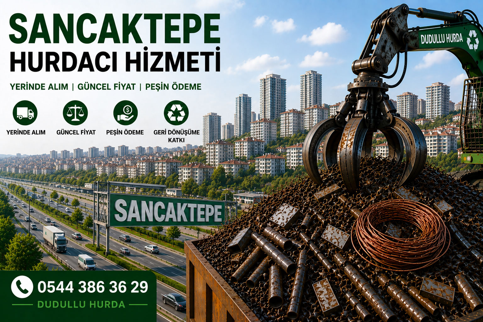 Sancaktepe hurdacı hizmeti Dudullu Hurda yerinde hurda alımı İstanbul