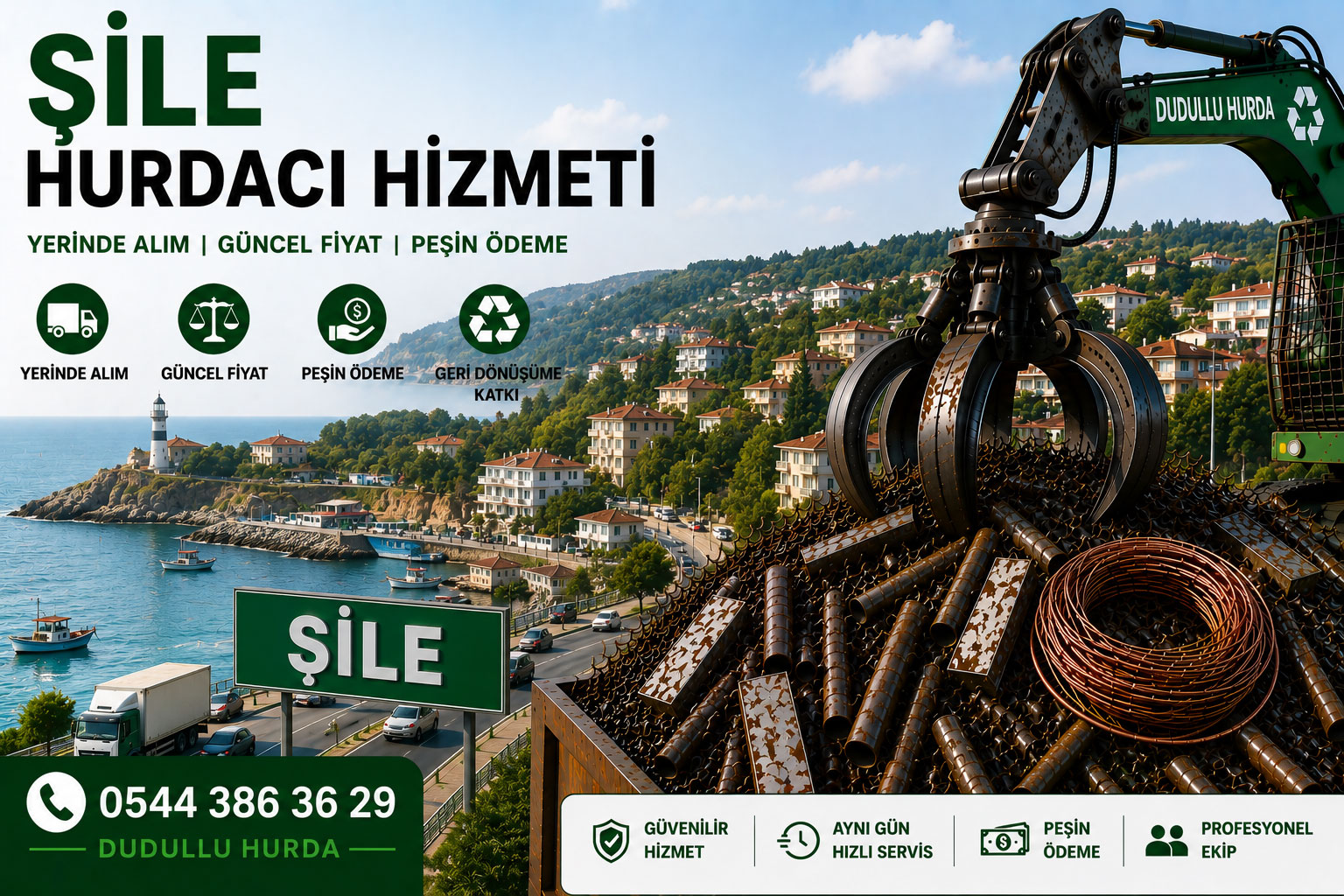 Şile hurdacı hizmeti Dudullu Hurda yerinde hurda alımı İstanbul